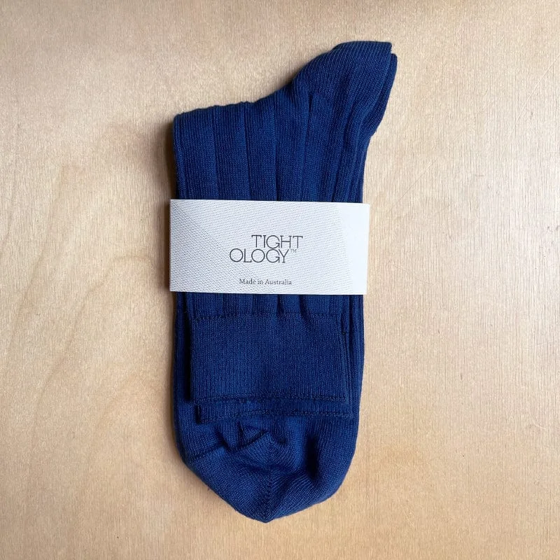 Tightology Short Linea Socks - Blue