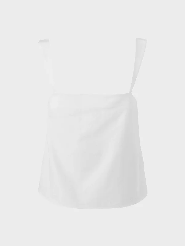 Victoria Top Cotton Poplin White