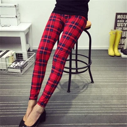 Red plaid / One Size