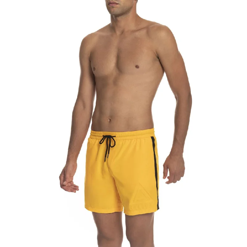 Yellow Polyester Swimwear