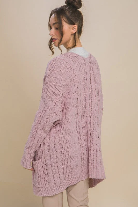 Dusty Pink Chinelle Cardigan