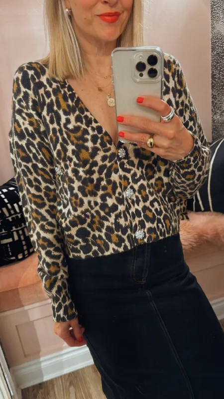 'Generalite' Leopard Cardigan