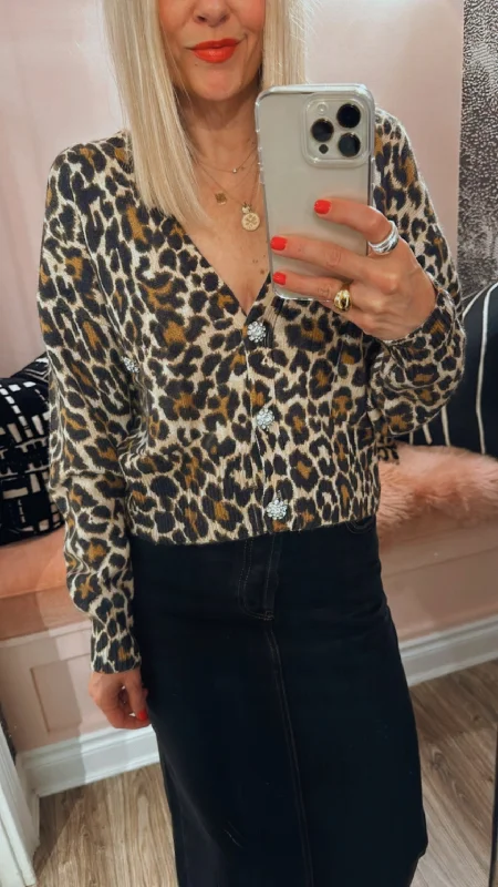 'Generalite' Leopard Cardigan